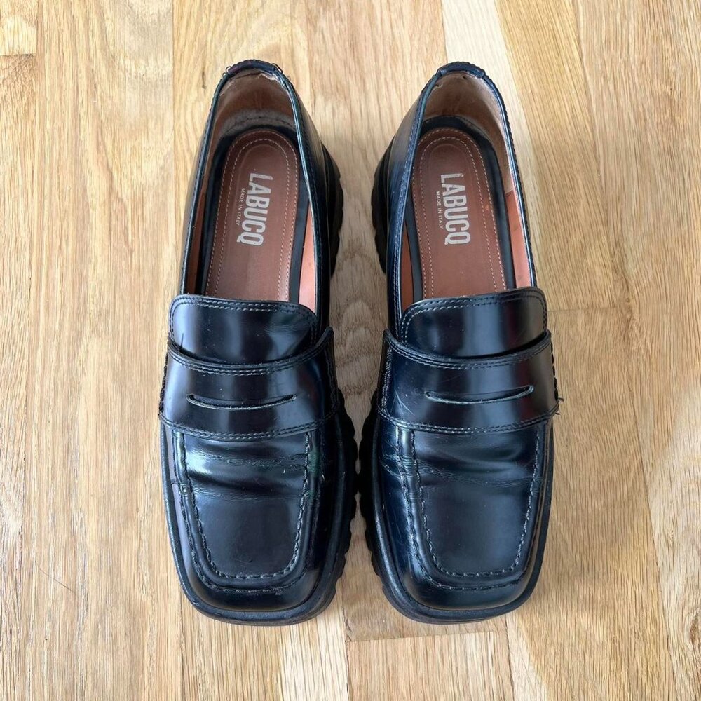 Labucq Mika Black Square Toe Loafer